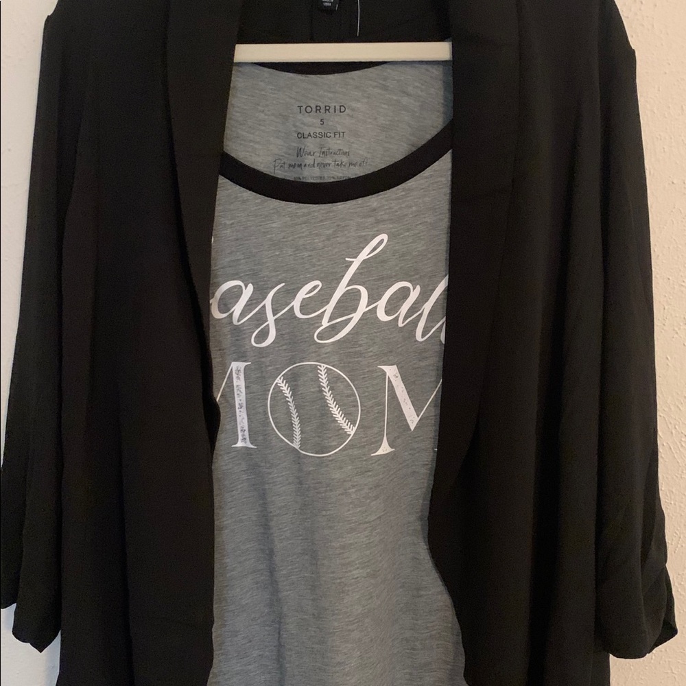 Torrid Baseball Mom Raglan Tee - Picture 8 of 8